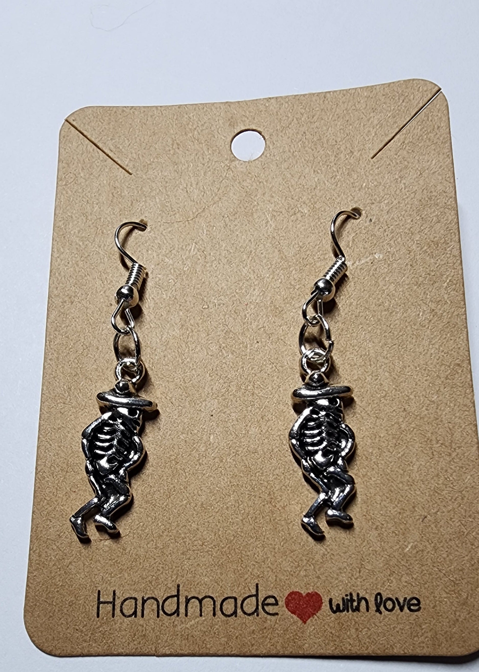 Halloween earrings Halloween jewelry Gothic jewelry  unique jewelry silver-plated Tibetan charm