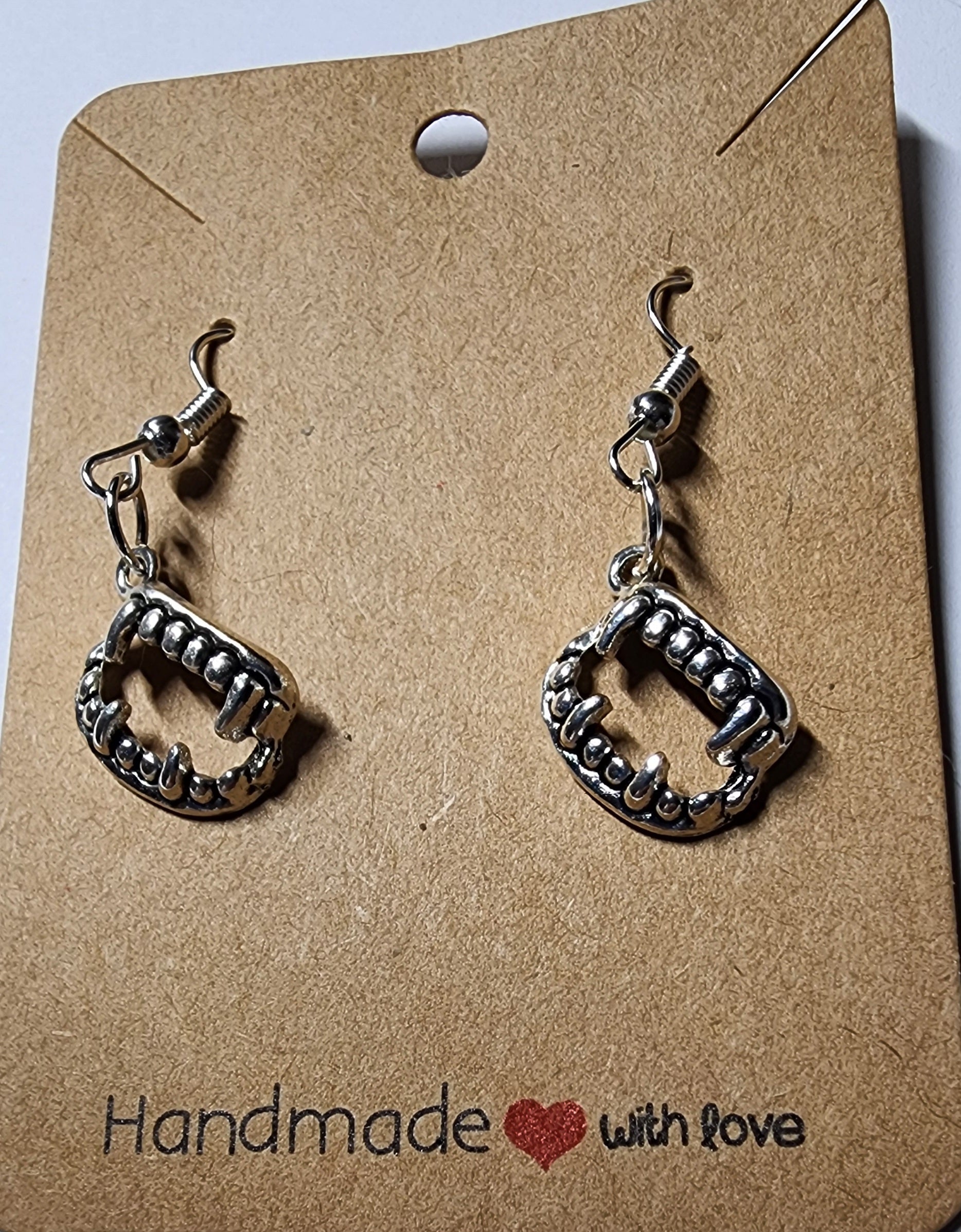 Halloween earrings Halloween jewelry Gothic jewelry  unique jewelry silver-plated Tibetan charm