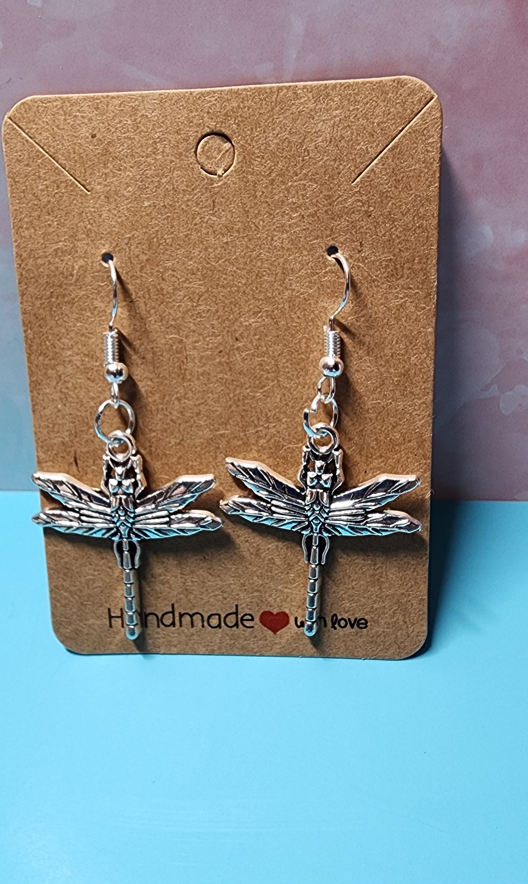Whimsical Silver-Colored Dragon Fly Earrings .  Versatile earrings, stylish accessory Perfect Gift for anytime