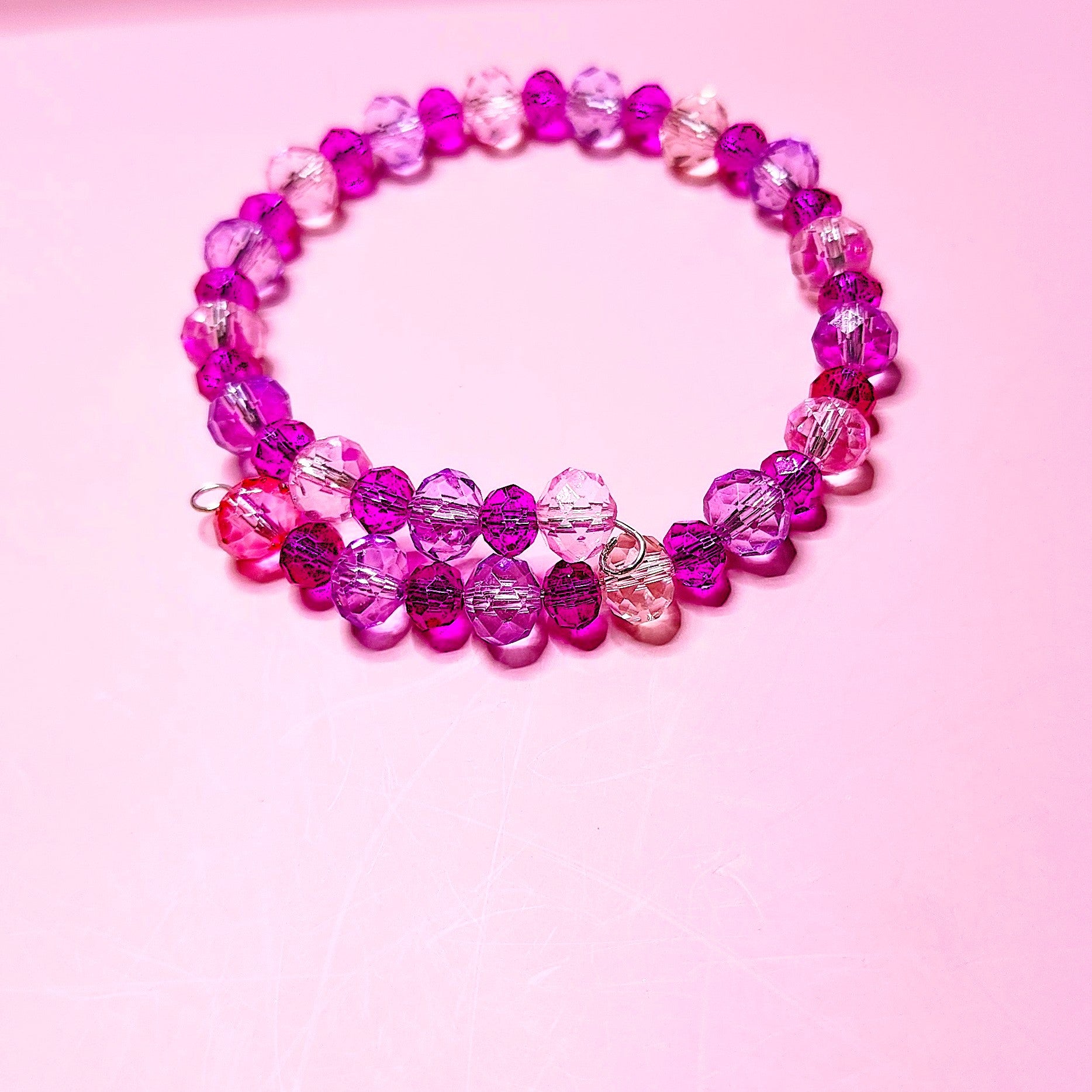 Valentines Day Memory Wire Wrap Bracelets