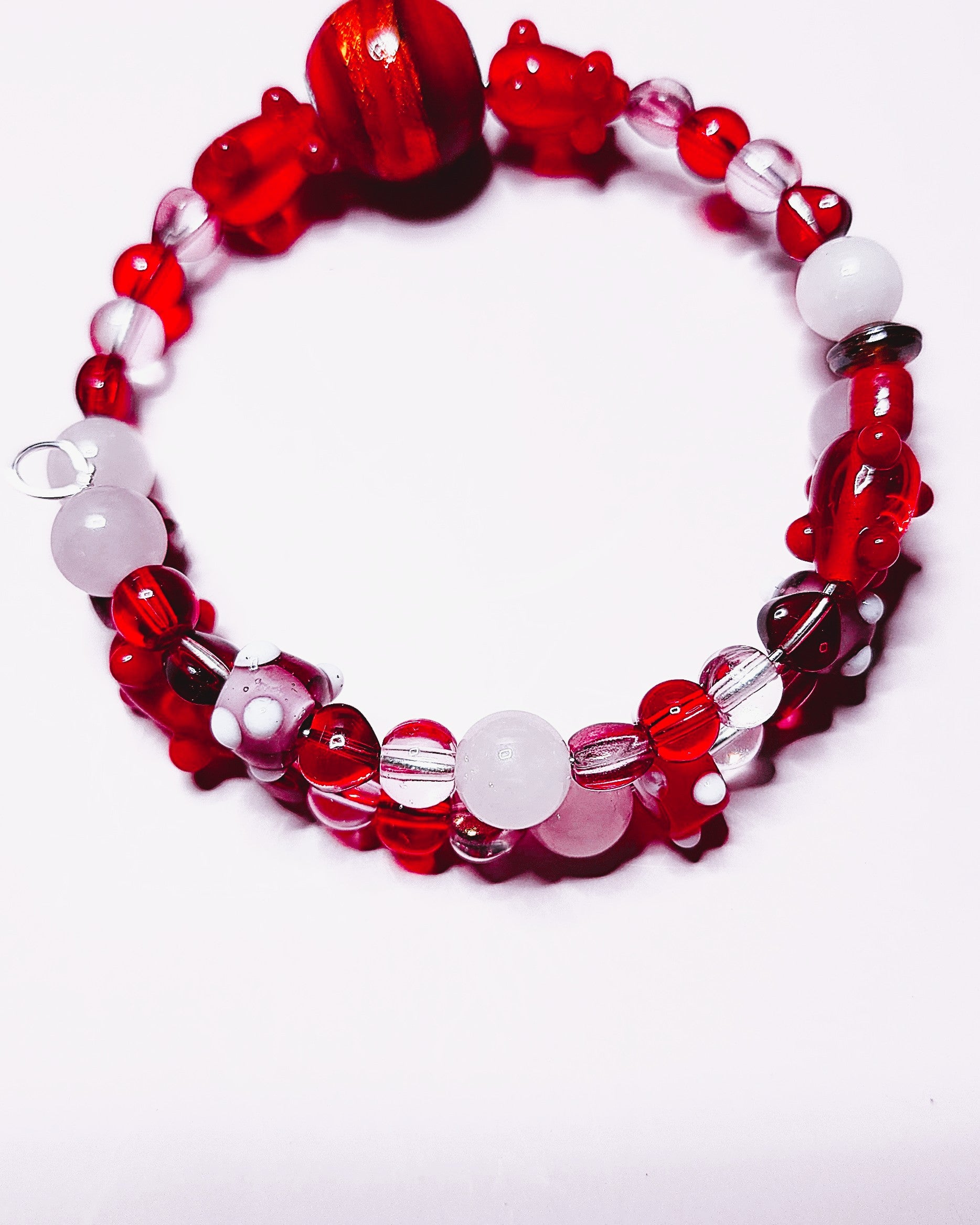 Valentines Day Memory Wire Wrap Bracelets