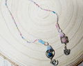 Handmade Seed Bead Bookmark with Mama Sloth - Bookish Mother's Day Gift