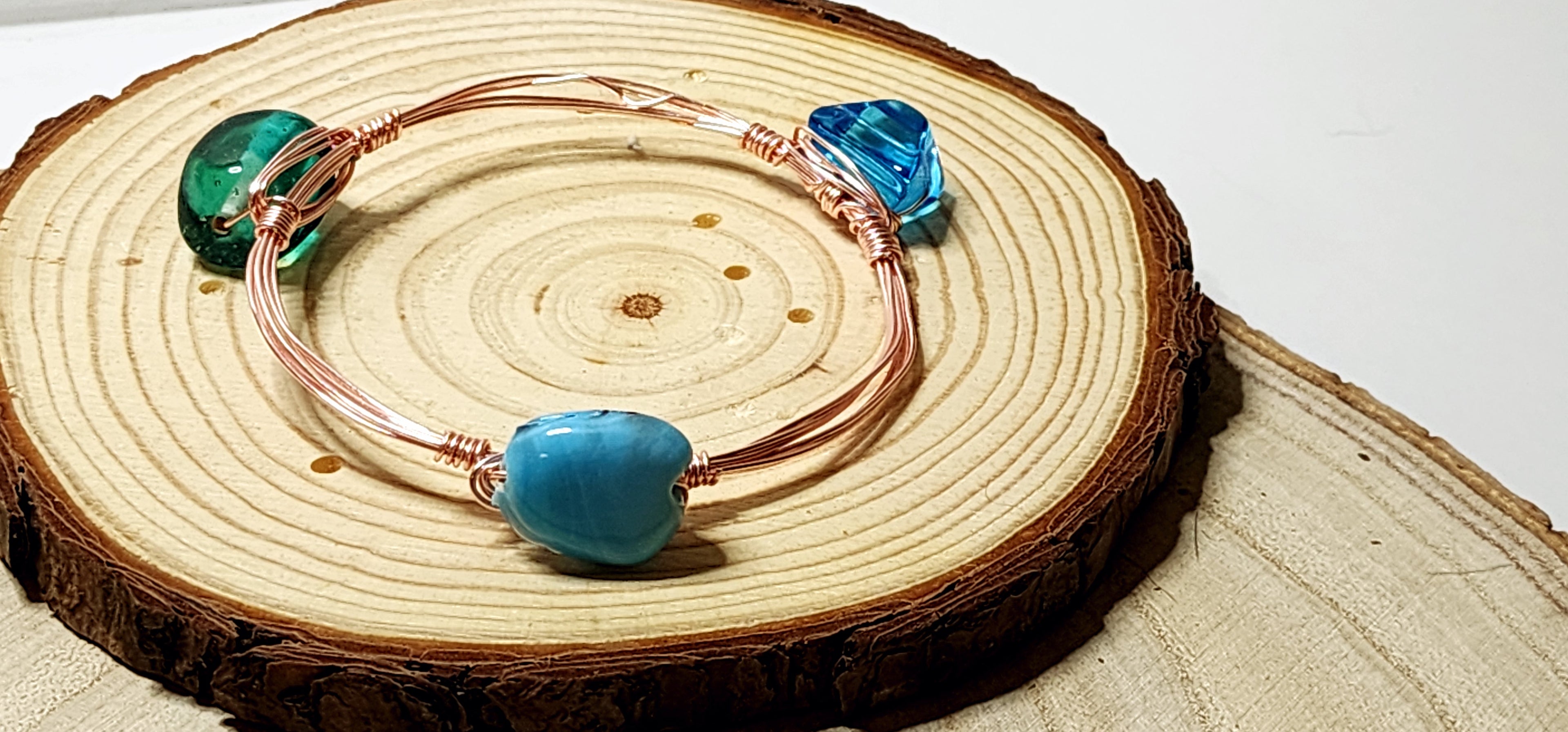 Stacking Copper Wire Bangles in Various Colors and Styles Mother's Day Gift