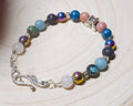 Animal Charm Gemstone Bracelets – Sloth & Butterfly Designs
