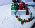 Christmas Copper Wire Bangle- Handcrafted Jewelry