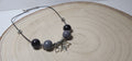 Fun Spooky Wooden Bead Necklace with Halloween Charms – Handcrafted