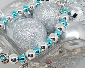 Blue & Silver Hematite Beaded Bracelet | Handmade Minimalist Bracelet | Adjustable Stackable Jewelry Gift