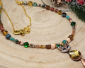 Woodland Fox Necklace – Amber Glow & Holiday Charm