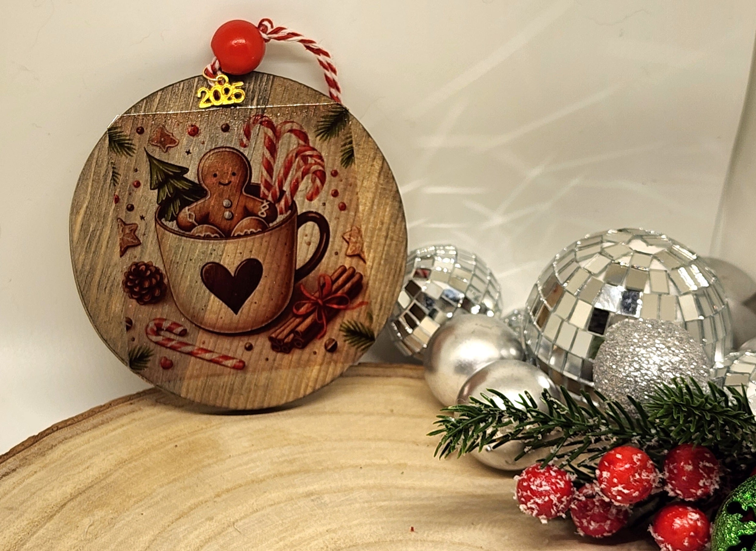 Wooden Holiday ornaments