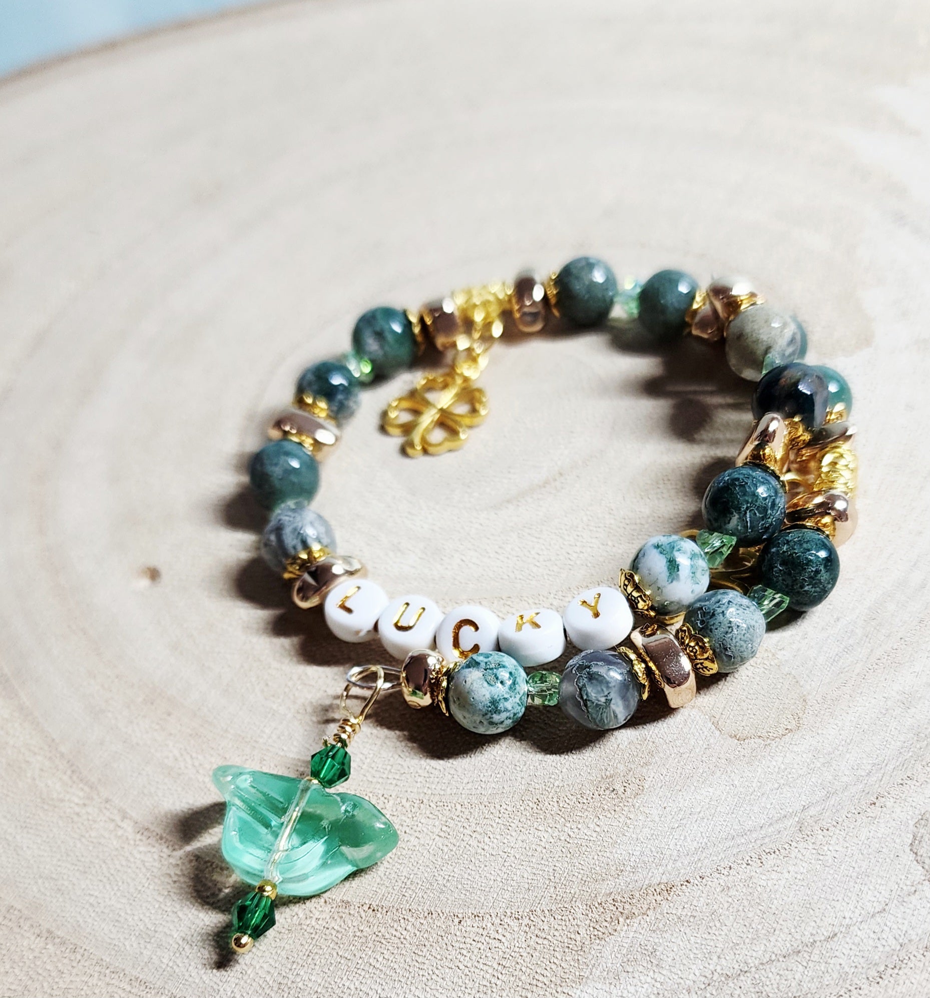 St. Patrick's Day Memory Wire Bracelets