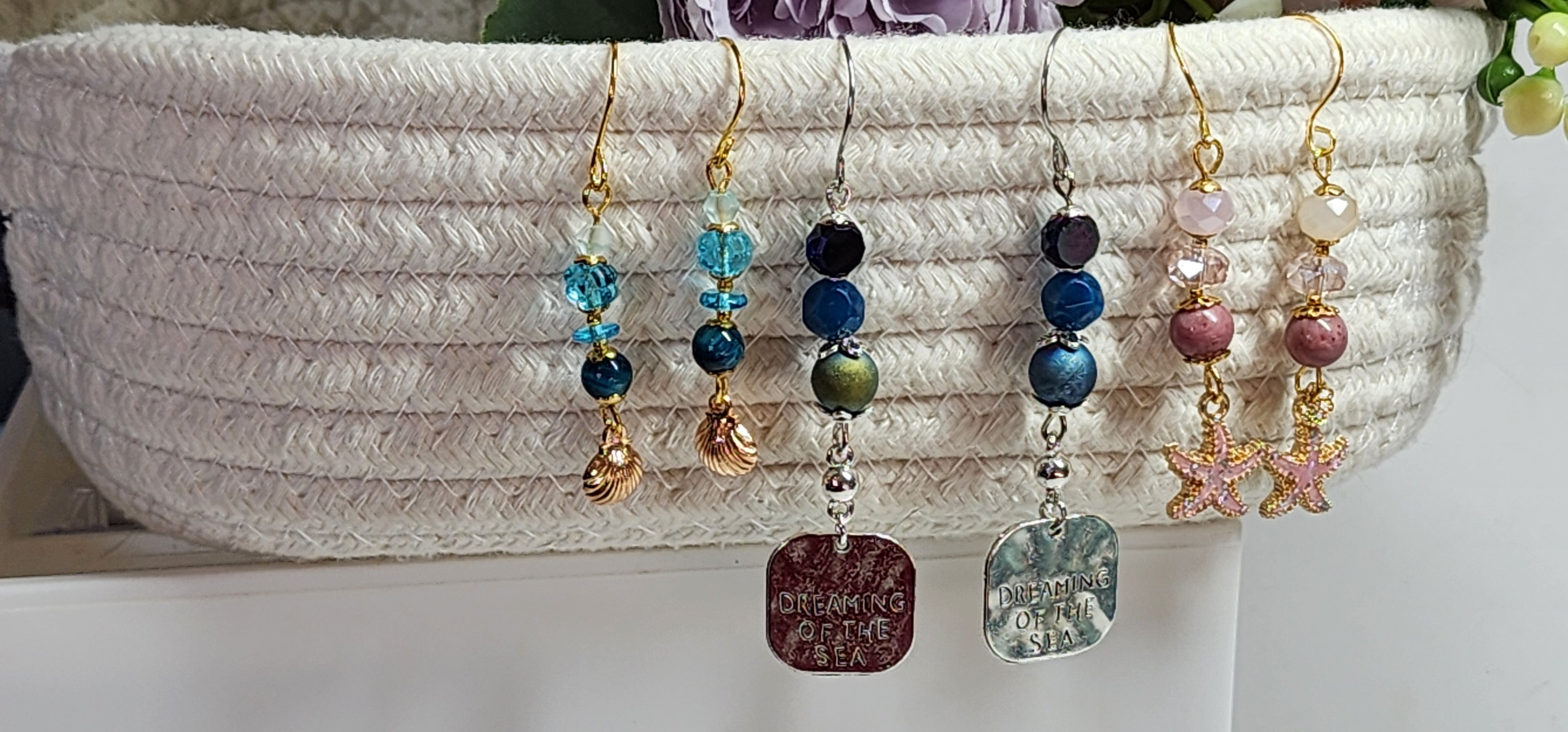 Ocean Dreams Summer Earrings – Handmade Beach Jewelry