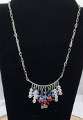 America’s 250th Birthday Necklace – Red, White & Blue Crystal Charm Jewelry 🎆