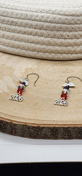 America 250 Patriotic Crystal Earrings – 2026 Commemorative Dangle Earrings | Red White & Blue Handmade Jewelry | Semiquincentennial Celebration Gift 🎆
