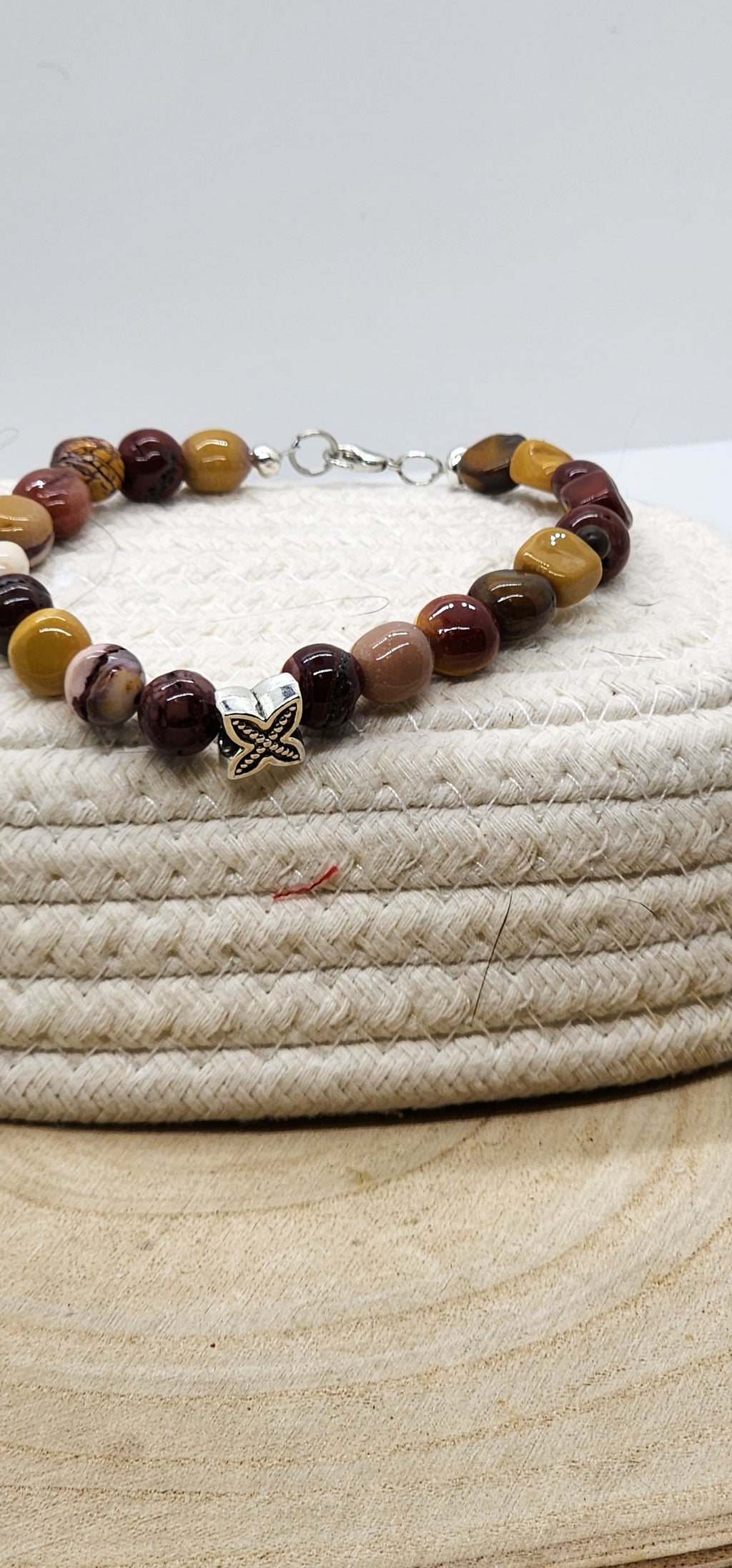 ✨ Father’s Day Mookaite Gemstone Bracelet – Strength, Grounding & Style