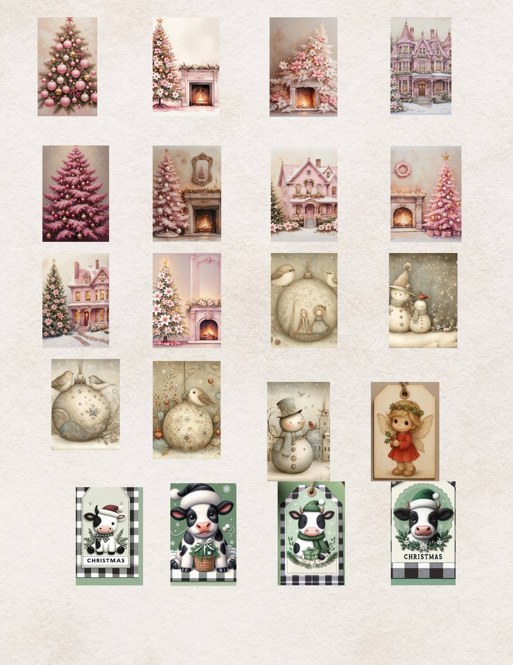 Handmade Wooden Gift Tags-2025 Charm