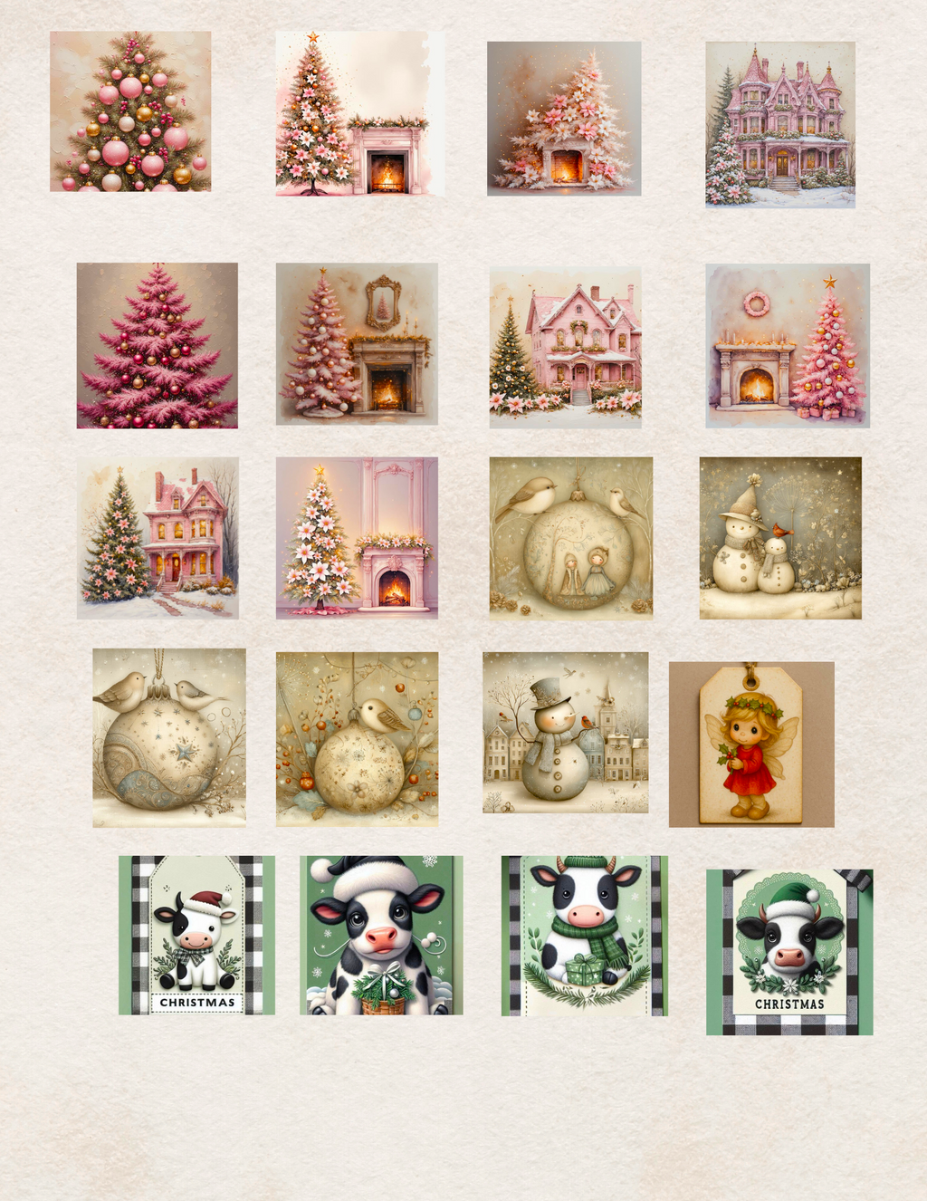 Handmade Wooden Gift Tags-2025 Charm