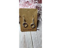 Boho style silver celestial dangle earrings sun moon and star charms