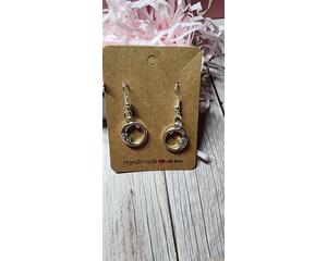 Boho style silver celestial dangle earrings sun moon and star charms