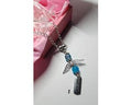 Guardian Angel glass beaded car ornament, inspirational charm, rear view mirror hanging, new car gift, driver protector