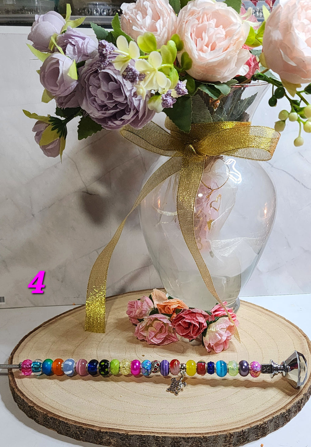 Magical fairy wand flower garden stakes