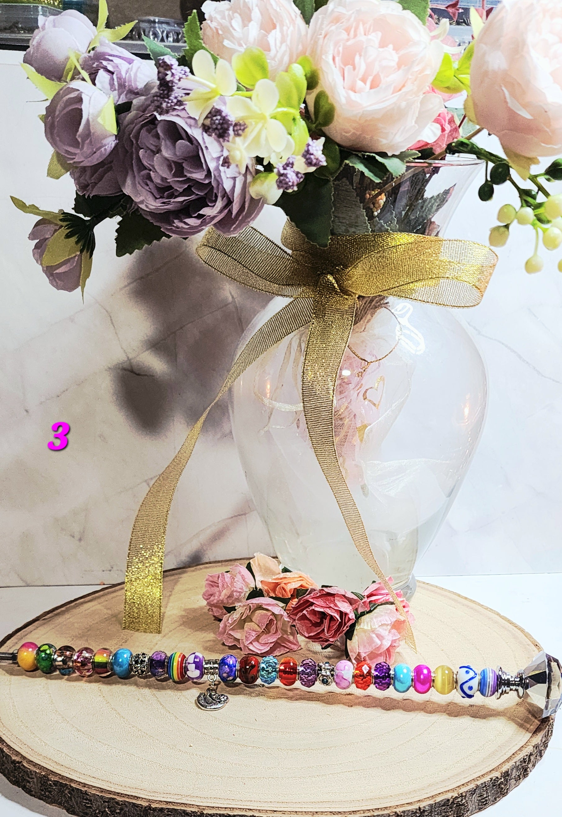 Magical fairy wand flower garden stakes