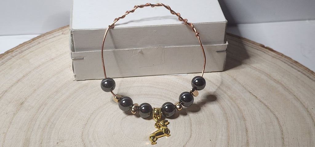 Copper wire stacking bangle bracelets