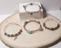 Copper wire stacking bangle bracelets