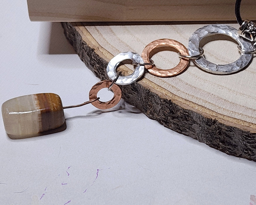 Rustic Copper Statement Necklaces – Washer & Plate Designs