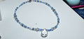 ❄️ Frosted Blue Crystal Necklace Set – Handmade Winter-Inspired Jewelry