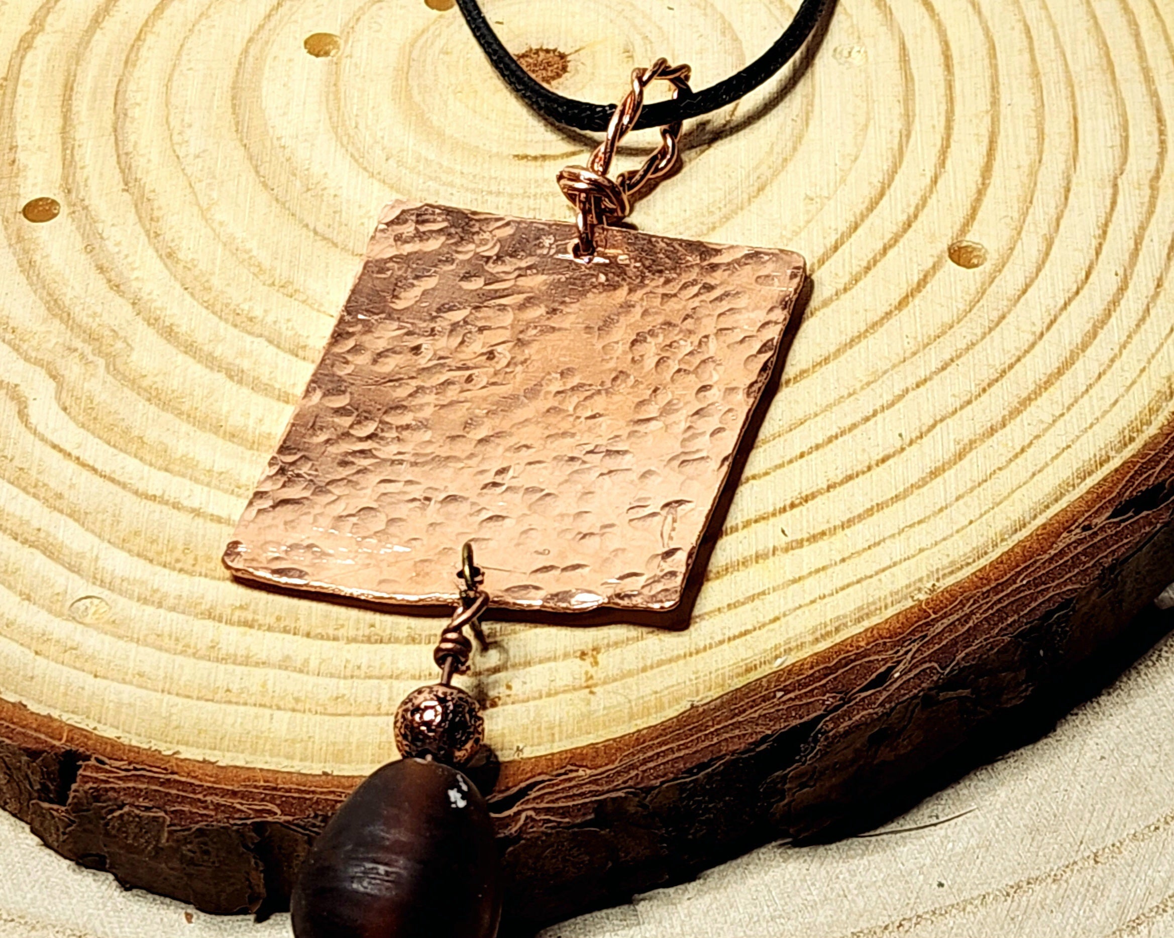 Rustic Copper Statement Necklaces – Washer & Plate Designs